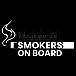 Sticker auto Smokers On Board (small)